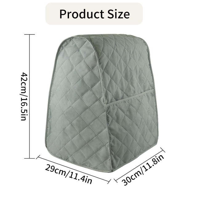 YOPTOP Vertical Mixer Dust Cover KitchenAid Sunbeam Cuisinart, Hamilton Cover,Gray,Mixer Cover