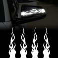 thumbnail image 1 of 4 Pcs 5.9'' Autocollant Réfléchissant la Flamme pour Voiture de Course Ordinateur Portable skateboard Décalque, 1 of 10