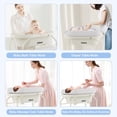 thumbnail image 2 of INFANS Table à Langer pour Bébé avec Baignoire, Station de Commode à Couches Pliable avec Roues de Soutien de Bain Amovibles, Support de Rangement Imperméable pour Matelas, Support d'Organisateur Portable pour Nouveau-Né Nourrisson, 2 of 9