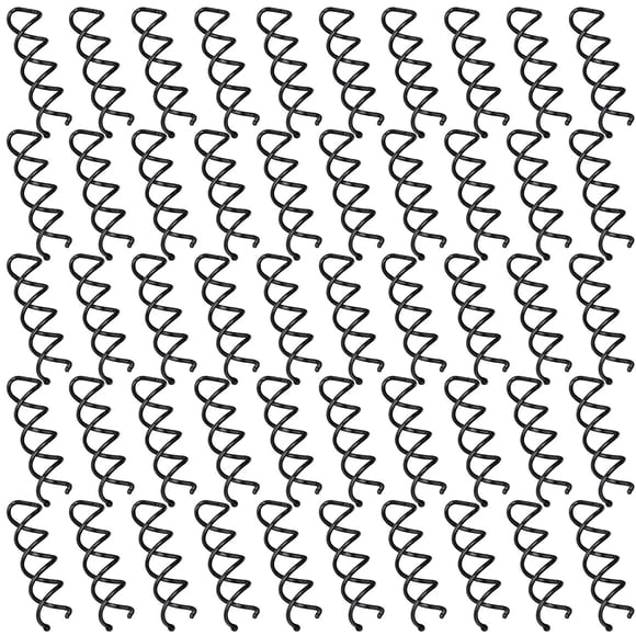 50PCS Spiral Hair Pins, Spin Pins Non-Scratch Round Tips, Twist Screw Hair Pin for Women Bun Hair Style DIY, Spiral Bobby Pins Black