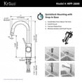 thumbnail image 4 of Kraus Oletto Single Handle Kitchen Bar Sink Faucet, Spot Free Stainless Steel, 4 of 5
