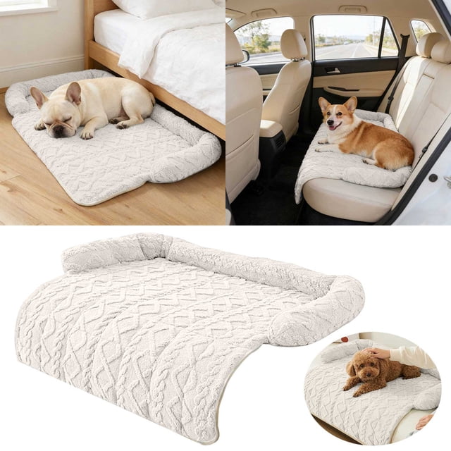 Soothing Pet Bed Mat Anxiety Calming Cushion Protector for Cats and Dogs Indoor Use