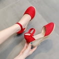 thumbnail image 2 of yulier Sandales Compensées Espadrilles à Plateforme à Bout Fermé pour Femmes, Talons Hauts Confortables, Chaussures d'Été pour Femmes avec Boucle Ajustable, 2 of 6