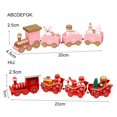 thumbnail image 4 of Wooden Christmas Train  Decorative Visual Effect Christmas Decoration Small Train for Living Room, 4 of 11