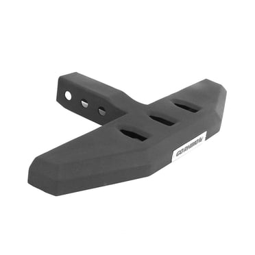 Go Rhino Truck Step RB620SPC RB20; Hitch Mount; Fits 2 Inch Receivers; Raptor Style Flat Step/18 Inch Width; Non-Extendable; Stationary; Textured Powder Coated; Black; Steel