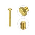 thumbnail image 4 of Unique Bargains Brass Hex Bolts, 5/16-18x2-1/2' 1 Pack Fully Thread Grade 4.8 Machine Screws, 4 of 4