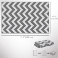 thumbnail image 3 of Outsunny Tapis Extérieur Réversible pour VR, Tapis de Sol de Patio 4 Pieds x 6 Pieds, Gris et Blanc, 3 of 10
