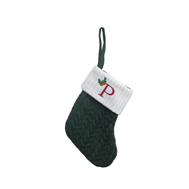 Birdeem Christmas Large Letters Christmas Stockings Cute Striped Christmas Tree Pendant Holiday Decorations