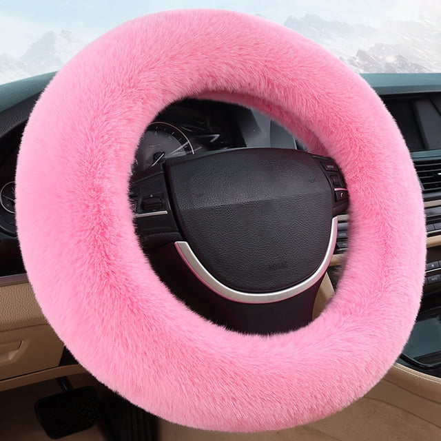 TIMIFIS Steering Wheel Covers Car Steering Wheel Cover with Soft Warm Non-Slip Car Decoration Car Wheel Protector Universal Fits 14-15 Inches Other Exterior Accessories