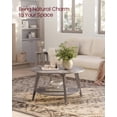 thumbnail image 4 of VASAGLE Round Coffee Table, 2 Tier Coffee Table with Storage, for Living Room, 31.5 x 17.7 Inches, Easy to Assemble, Heather Greige, 4 of 6