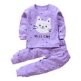 thumbnail image 1 of Pisexur Tenue d'Automne pour Bébé Fille Garçon, Ensemble 2 Pcs, Ensembles de Pyjamas pour Tout-Petit Bébé, Chandails à Col Rond à Manches Longues et Pantalons, Mode Décontractée, Ensemble de Vêtements de Nuit en Coton pour Garçons, 3 Mois à 6 Ans, 1 of 3
