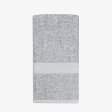 Mainstays Basics Solid Hand Towel, Soft & Durable, 100% Cotton, Grey