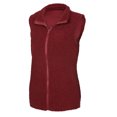 thumbnail image 4 of Heliisoer Pocket Women Zipper Solid Color Jacket Plush Sleeveless Lapel Vest Loose, 4 of 8