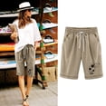 thumbnail image 2 of Birdeem Mode Femmes Short Imprimé Moulant Taille Haute Poche Élasticité Sport Demi-Short Pantalon, 2 of 6