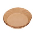 thumbnail image 3 of Papier de Cuisson pour Friteuse, Antiadhésif Rond Résistant à l'Huile Papier de Cuisson pour Friteuse Bord Surélevé de Qualité Alimentaire pour Usage Domestique Marron, 3 of 8