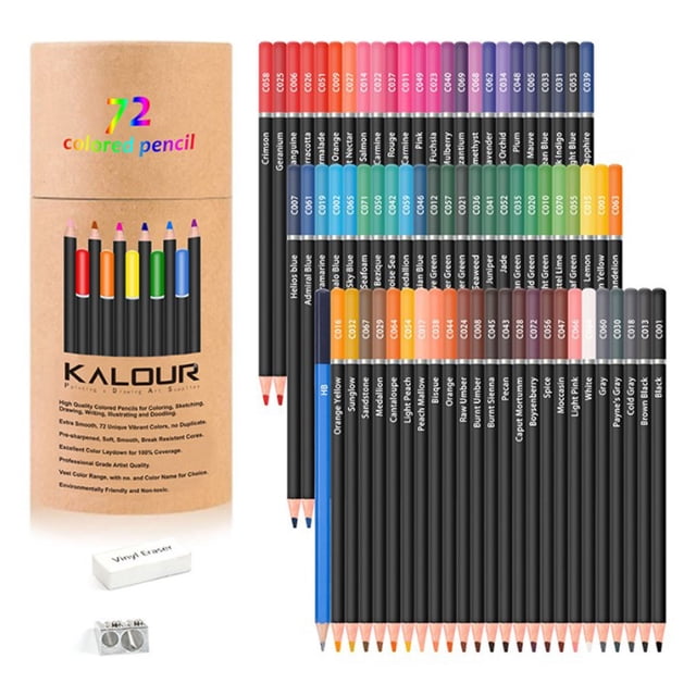 Colored Pencils, Strong Colouring Easy To Grip Practical Oily Color Pencil for Painting