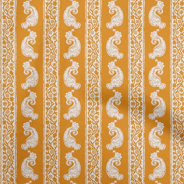 oneOone Georgette Viscose White Fabric Block Sewing Craft Projects Fabric Prints By Yard 42 Inch Wide