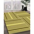 thumbnail image 3 of Ahgly Tapis Rectangulaire Lavable en Machine Intérieur Transitionnel Jaune Foncé Vert, 5 Pieds x 8 Pieds, 3 of 7