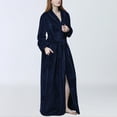 thumbnail image 1 of Gift TIMIFIS Mens Womens Robe Soft Plush Fleece Hooded Bathrobe, Full Length Long Warm Lounge Robe Spa Bath Robe with Hood pring/Summer, 1 of 6