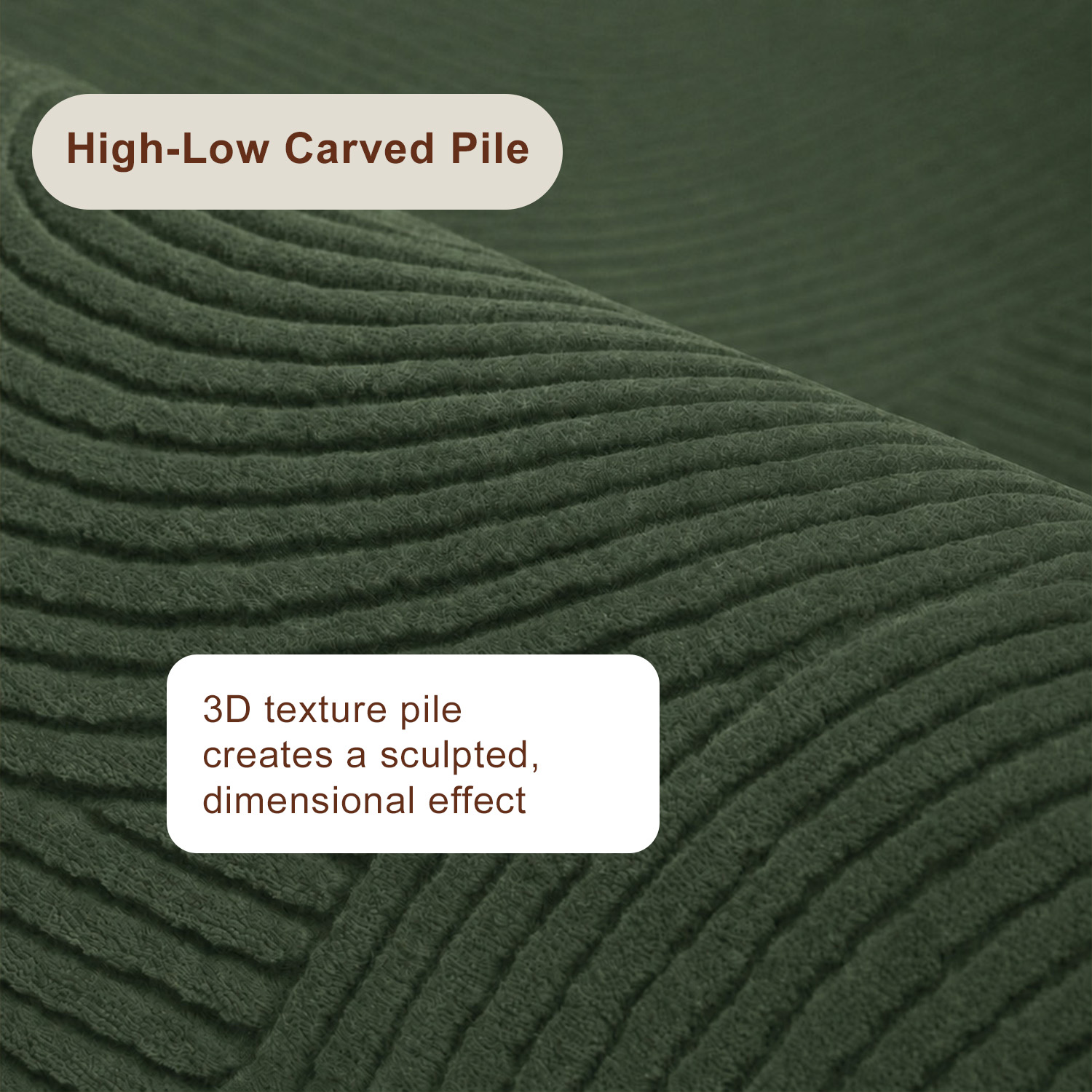 Tapis Elion Lavable A la Machine Contemporain/Moderne pour Salon, Chambre, Salle Manger, Entrée, Couloir et Plus Encore.
