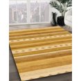 thumbnail image 2 of Ahgly Company Tapis d'Intérieur Carrés Abstraits Orange Tapis de Zone Abstraits, 4 Pieds Carré, 2 of 6