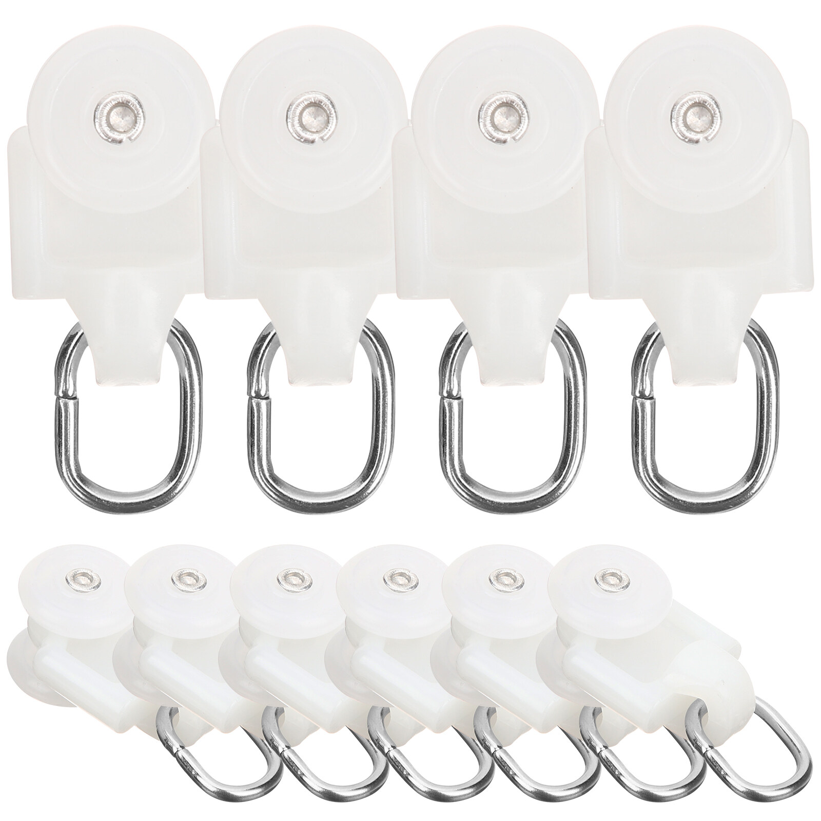 10pcs Curtain Track Pulley Curtain Rail Track Curtain Wheel Curtain Fitting