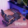 thumbnail image 3 of KFFKFF Racing Simulator Stand with Mobility for Logitech G923/G920/G29, Durable Steel Frame for Driving Games - Compatible with Thrustmaster T248P, Adjustable Steering Wheel and Pedal Support, 3 of 9