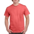 thumbnail image 1 of Gildan Mens Heavy Cotton T-Shirt, S, Coral Silk, 1 of 2