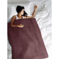 thumbnail image 1 of Safdie & Co. Couverture Lestée Ultra Douce Thérapeutique en Microfibre Bourgogne, 1 of 2
