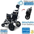 thumbnail image 4 of MAJESTIC IQ-8000 New Remote & Joystick Controlled Mobility Aid Lightweight Foldable Electric Wheelchair, 4 of 6