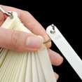 thumbnail image 4 of 2 Sets 100 Tips Coffin Ballerina Fan Shape Plastic Nail Art Tips Display Polish Board Display Practice Sticks with Metal Split Ring Holder,NT080 (Natural), 4 of 5