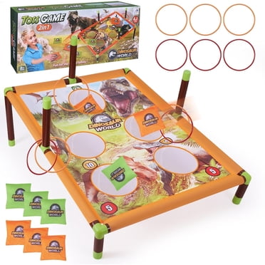 Ensemble de Trous de Maïs avec 6 Poireaux, Jeu de Lancer à 5 Trous pour le Plaisir en Famille à l'Extérieur