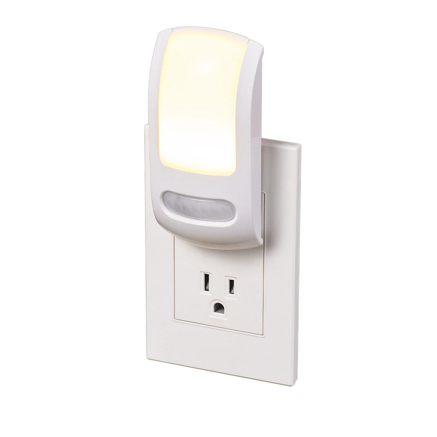 White Automatic Dusk to Dawn Motion Activated Plug-In LED Night Light