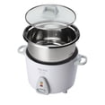 thumbnail image 2 of Aroma Casserole à Riz de Comptoir Antiadhésive Simply Stainless Cuite 6 Tasses, Blanc, 2 of 5