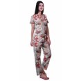 thumbnail image 3 of Moomaya Ensemble de Pyjama en Coton Imprimé à Col Cranté, Boutonné, pour Femmes, Tenue de Nuit, 3 of 6