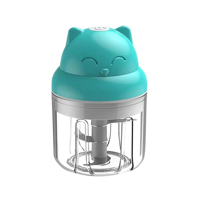 USB Rechargeable Garlic Masher, Mini Food Chopper, Electric Vegetable Cutter, Kitchen Gadget for Onions, Seasonings, Portable Cordless Blender, Easy Clean