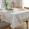thumbnail image 1 of Baohd Durable And Easy To Wash Tablecloth With Vintage Style Rectangular Table Tablecloth Cotton Dining Tablecloth Table Cover linen 90*90CM 1Set, 1 of 6
