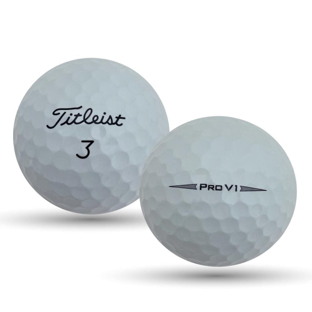 Mulligan - 48 Titleist Prov V1 2020 4A Recycled Used Golf Balls, White