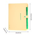 thumbnail image 2 of Wzzjkit Dossiers, 8 dans Dossier A4 Dossier Sac de Rangement de Bureau Dossier de Rangement de Fichiers Sac d'Organe de Classification de Feuilles de Test, Dossiers, 2 of 2
