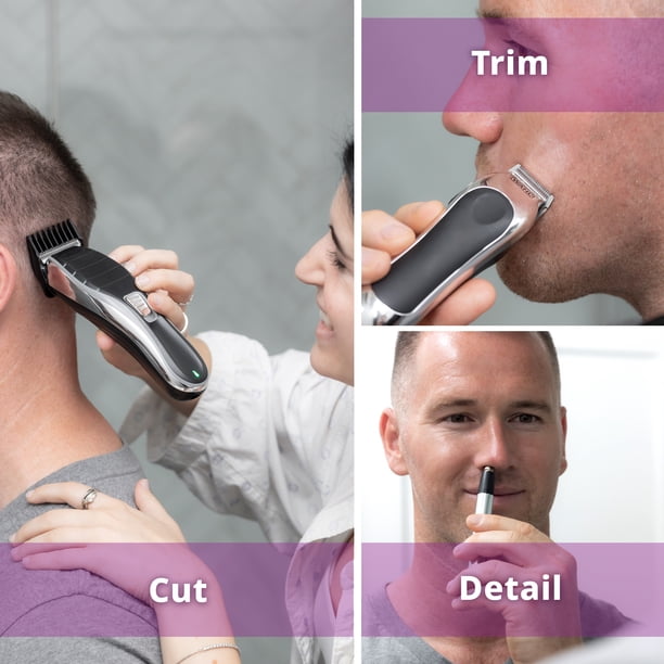 Wahl Lithium Ion Cordless Pro Hair Clipper Kit with 12 Guide Combs
