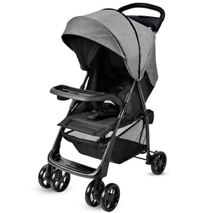 Poussette pour bébé portable légère, Poussettes de voyage compactes avec dossier réglable, grande canopée & 360° Roues pivotantes, tient jusqu'à 33 Lbs