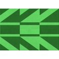 thumbnail image 1 of Ahgly Company Machine Washable Indoor Rectangle Transitional Green Area Rugs, 5' x 8', 1 of 7