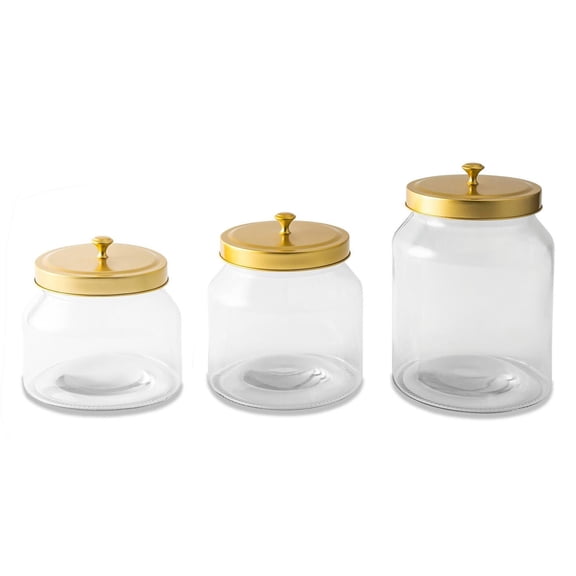 Thyme & Table 3-Piece Glass Jar Set