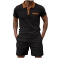 thumbnail image 2 of Weiqiqre Men's Short Sets 2 Piece Outfits Button Down Linen Shirts and Short Sets Summer Beach Outfis, 2 of 5