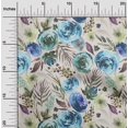 thumbnail image 2 of oneOone Cotton Poplin Twill Medium Blue Fabric Florals Sewing Craft Projects Fabric Prints By Yard 56 Inch Wide-LG, 2 of 4