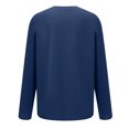 thumbnail image 5 of 50 % de Rabais Liquidation Chandail en Molleton Surdimensionné pour Femmes 2023 Surdimensionné Texte Drôle Imprimé Col Rond Manches Longues Chandail en Molleton Ample Chandail Blouse, 5 of 5