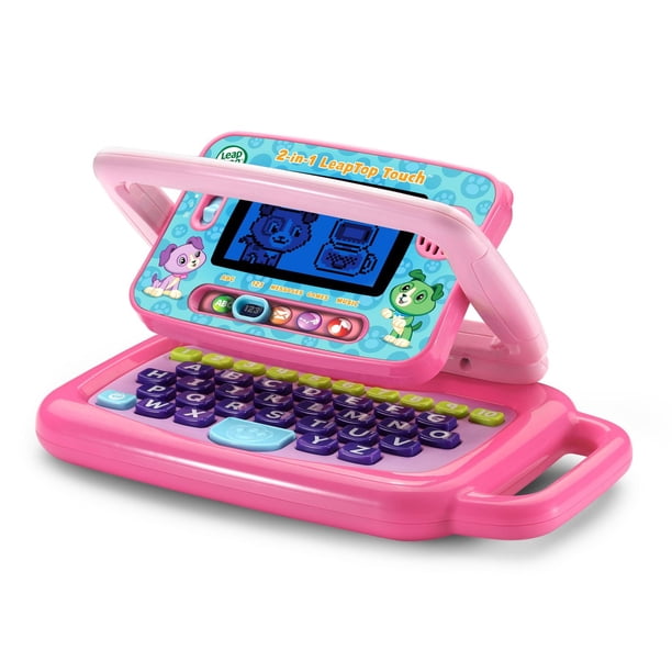 LeapFrog 2-in-1 Leaptop Touch, Pink, Interactive Toddler Learning