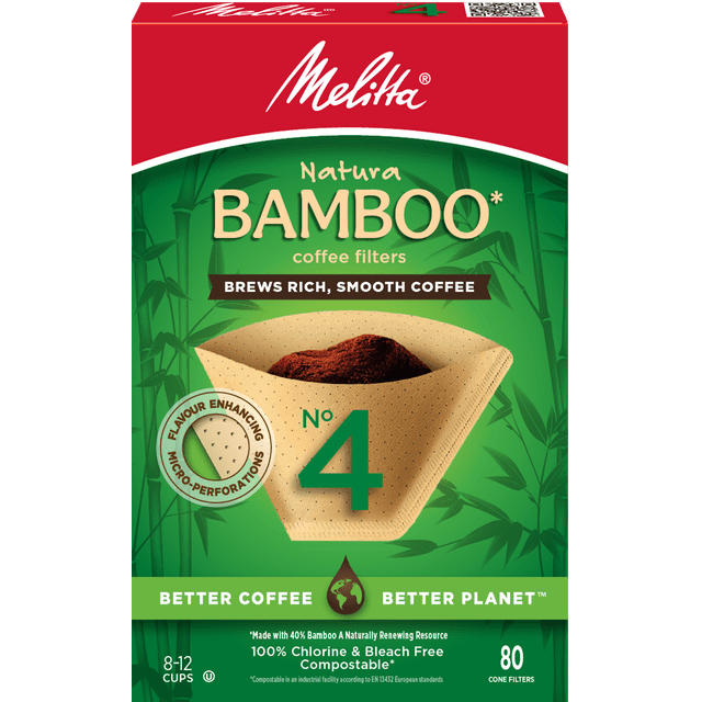 Melitta #4 Bamboo Coffee Filters