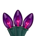 thumbnail image 1 of Northlight Guirlande Lumineuse Transparente C9 Noël - Violet - Fil Vert 24 Pieds - 25ct, 1 of 2