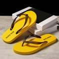 thumbnail image 3 of Dakaela Men's Flip Flops with Arch Support Summer Beach Thong Sandals Comfortable Quick Drying Slip on Slides Slippers for Men (10,Yellow), 3 of 8